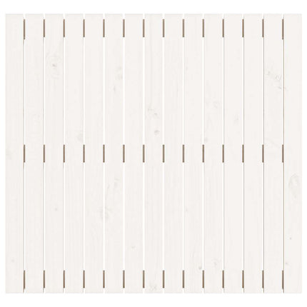 sengegavl 95,5x3x90 cm massivt fyrretræ hvid