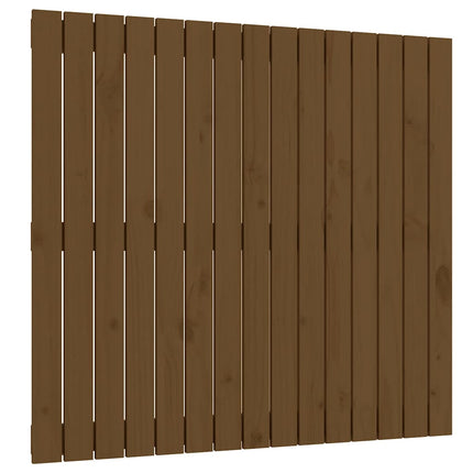 sengegavl 95,5x3x90 cm massivt fyrretræ gyldenbrun