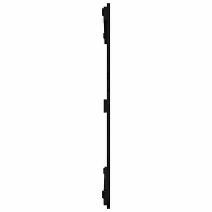 sengegavl 95,5x3x90 cm massivt fyrretræ sort