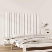 sengegavl 147x3x90 cm massivt fyrretræ hvid