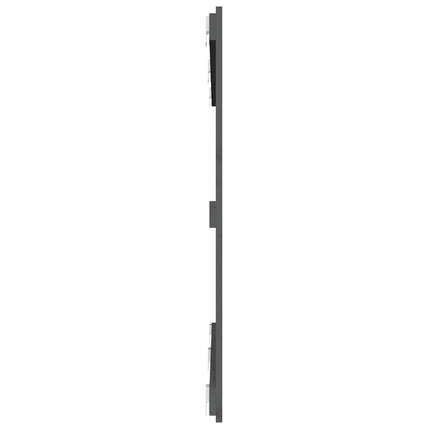 sengegavl 147x3x90 cm massivt fyrretræ grå