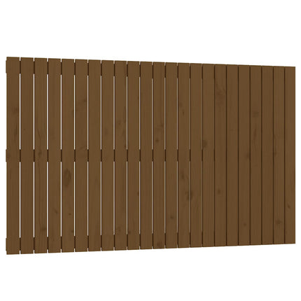 sengegavl 147x3x90 cm massivt fyrretræ gyldenbrun