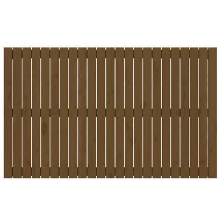 sengegavl 147x3x90 cm massivt fyrretræ gyldenbrun