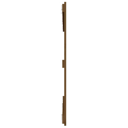 sengegavl 147x3x90 cm massivt fyrretræ gyldenbrun