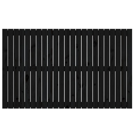sengegavl 147x3x90 cm massivt fyrretræ sort