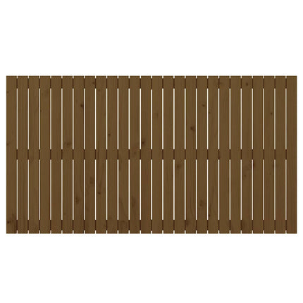 sengegavl 166x3x90 cm massivt fyrretræ gyldenbrun