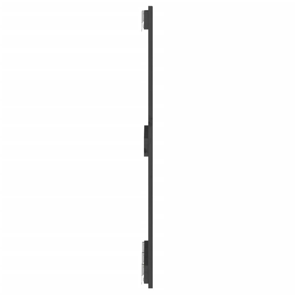 sengegavl 140x3x90 cm massivt fyrretræ grå