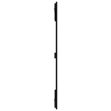 sengegavl 108x3x110 cm massivt fyrretræ sort