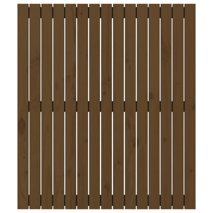 sengegavl 95,5x3x110 cm massivt fyrretræ gyldenbrun
