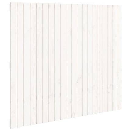 sengegavl 127,5x3x110 cm massivt fyrretræ hvid