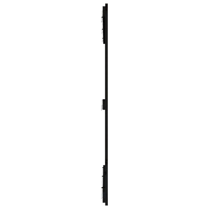 sengegavl 127,5x3x110 cm massivt fyrretræ sort