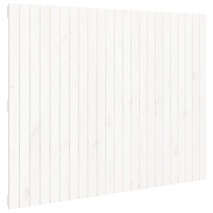 sengegavl 146,5x3x110 cm massivt fyrretræ hvid