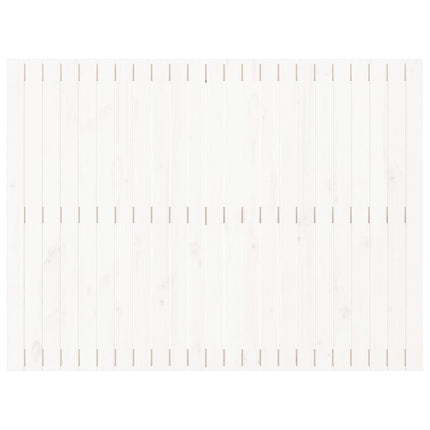 sengegavl 146,5x3x110 cm massivt fyrretræ hvid