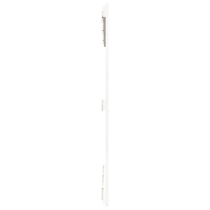 sengegavl 146,5x3x110 cm massivt fyrretræ hvid