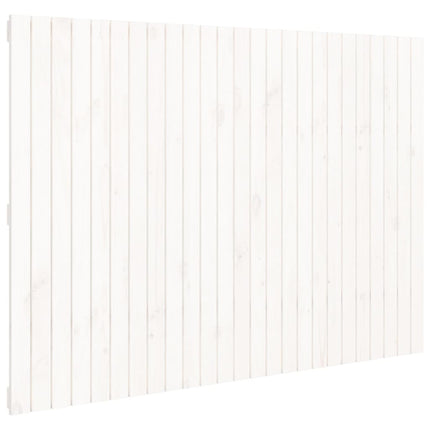 sengegavl 159,5x3x110 cm massivt fyrretræ hvid
