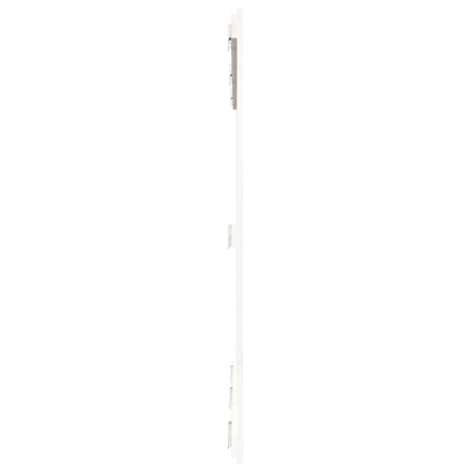 sengegavl 159,5x3x110 cm massivt fyrretræ hvid