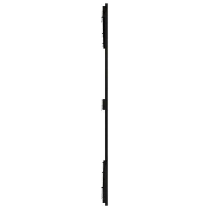 sengegavl 159,5x3x110 cm massivt fyrretræ sort