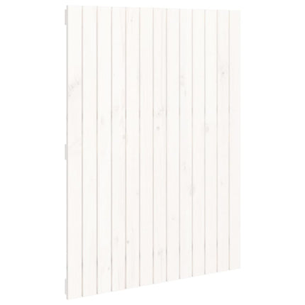 sengegavl 82,5x3x110 cm massivt fyrretræ hvid