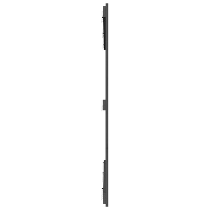 sengegavl 166x3x110 cm massivt fyrretræ grå