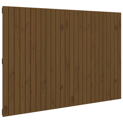 sengegavl 166x3x110 cm massivt fyrretræ gyldenbrun
