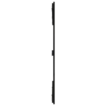 sengegavl 166x3x110 cm massivt fyrretræ sort