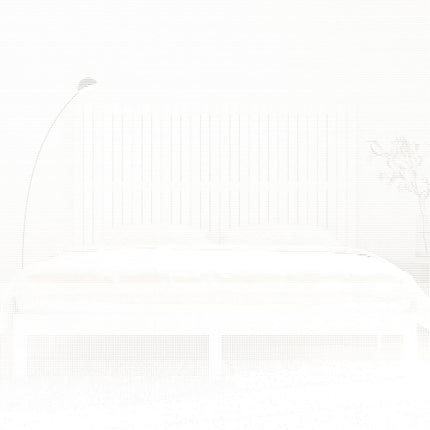 sengegavl 185x3x110 cm massivt fyrretræ hvid