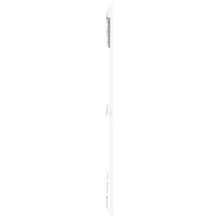 sengegavl 140x3x110 cm massivt fyrretræ hvid