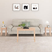 indskudsborde 3 stk. massivt fyrretræ