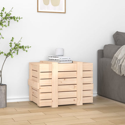 opbevaringskasse 58x40,5x42 cm massivt fyrretræ