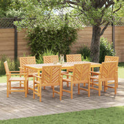 Spisestuestol 8 pcs Naturfarvet 62.5 x 59 x 89 cm