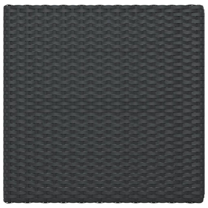 foldbart bistrobord 55x54x71 cm polyrattan sort
