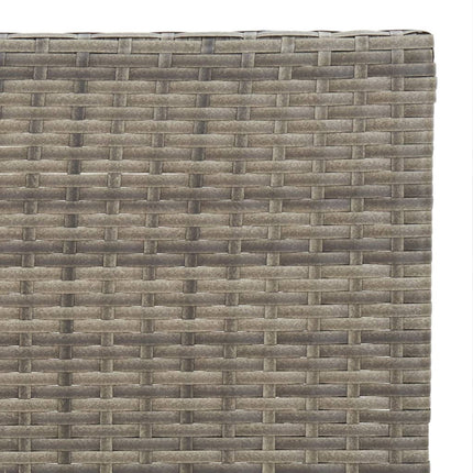 foldbart bistrobord 55x54x71 cm polyrattan grå