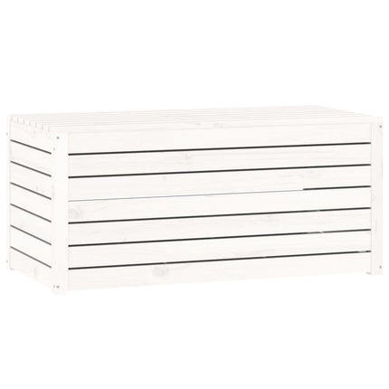 havekasse 101x50,5x46,5 cm massivt fyrretræ hvid