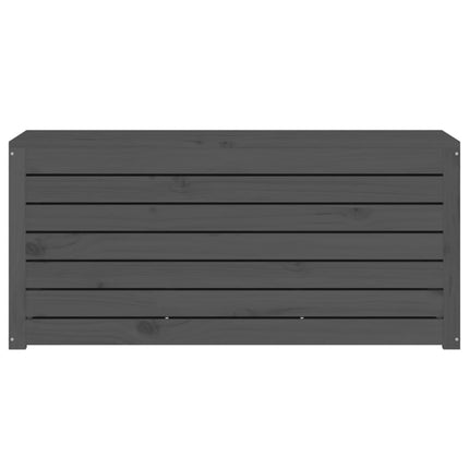 havekasse 101x50,5x46,5 cm massivt fyrretræ grå