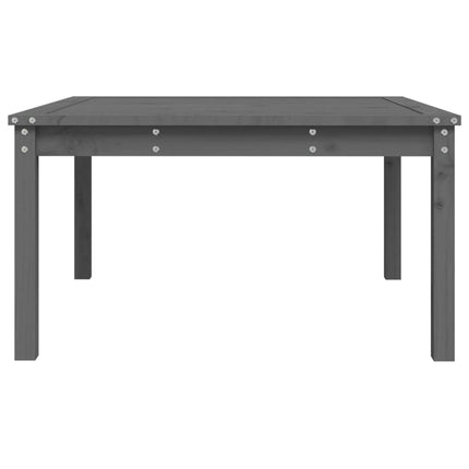 havebord 82,5x82,5x45 cm massivt fyrretræ grå