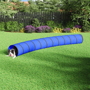 agilitytunnel til hunde Ø55x500 cm polyester blå
