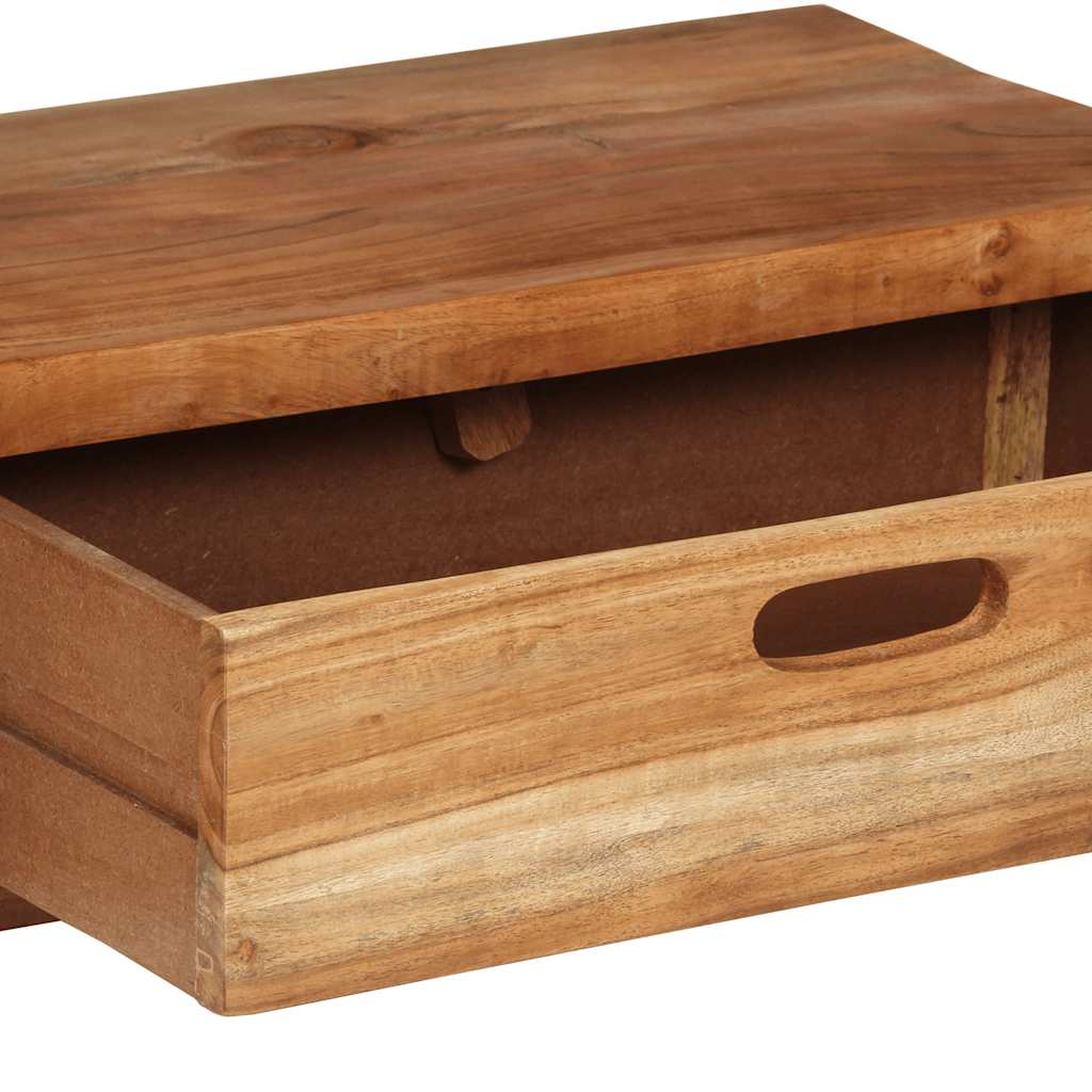 TV-bord (118-200) x 30 x 40 cm massivt træ akacie