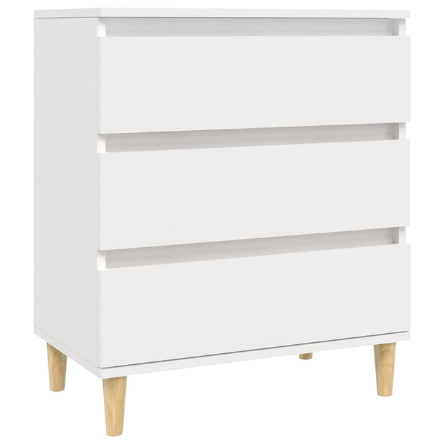 skænk 60x35x70 cm konstrueret træ hvid