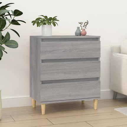 skænk 60x35x70 cm konstrueret træ grå sonoma-eg