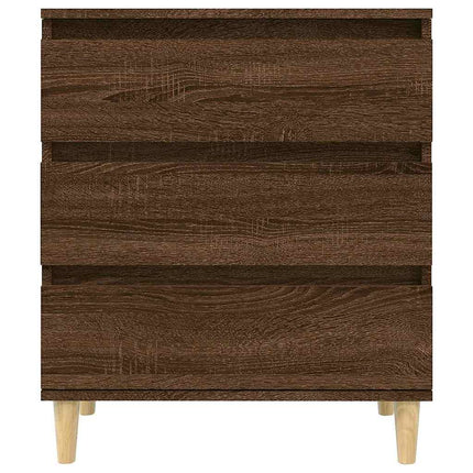 skænk 60x35x70 cm konstrueret træ brun egetræsfarve