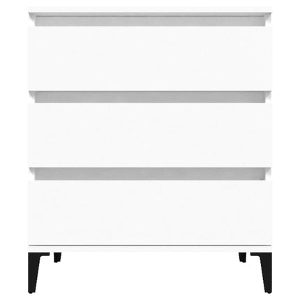 skænk 60x35x70 cm konstrueret træ hvid