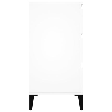 skænk 60x35x70 cm konstrueret træ hvid