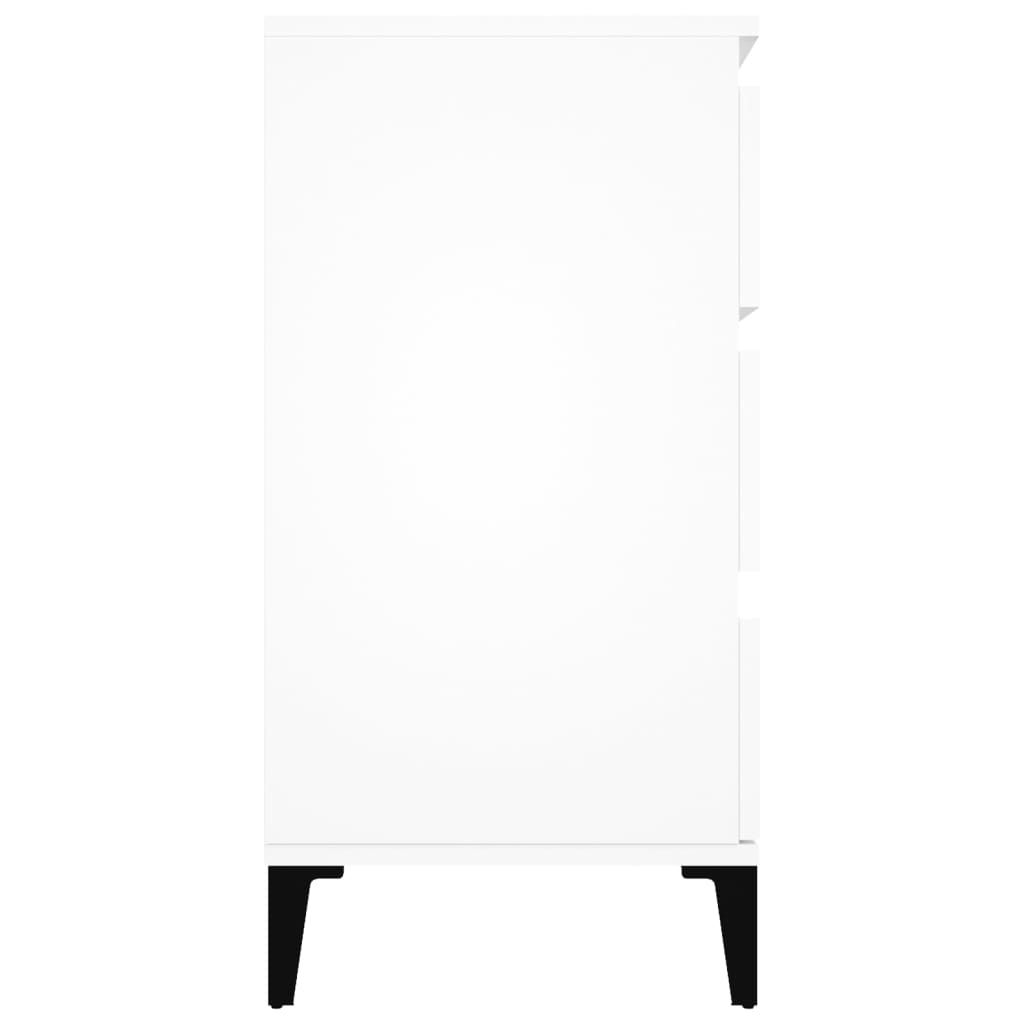 skænk 60x35x70 cm konstrueret træ hvid