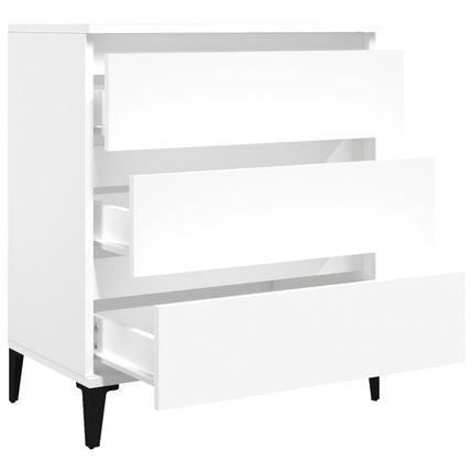 skænk 60x35x70 cm konstrueret træ hvid