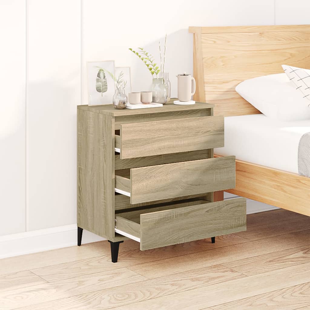 skænk 60x35x70 cm konstrueret træ sonoma-eg