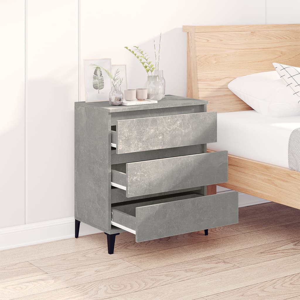 skænk 60x35x70 cm konstrueret træ betongrå