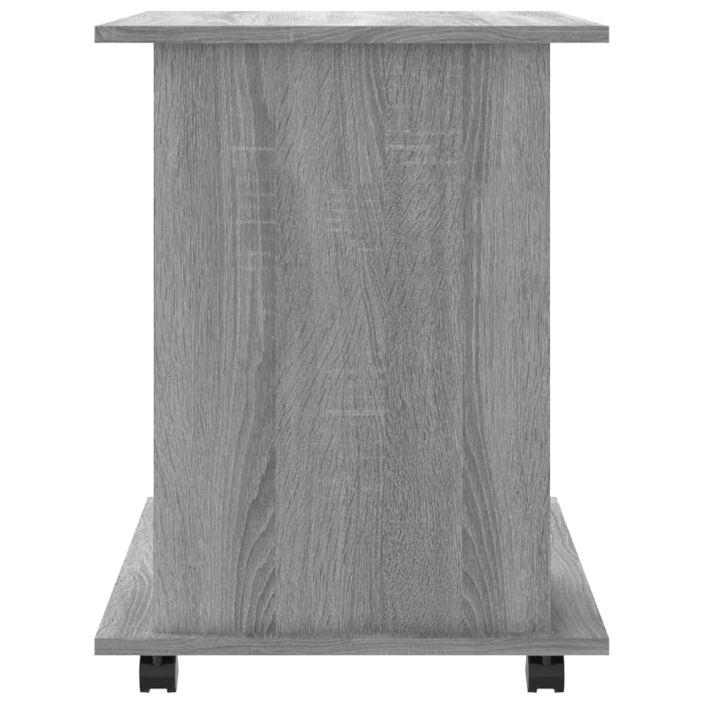 rulleskab 60x45x60 cm konstrueret træ grå sonoma-eg