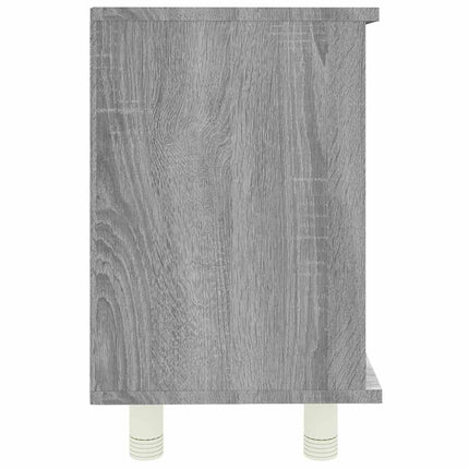 badeværelsesskab 60x32x53,5 cm konstrueret træ grå sonoma-eg