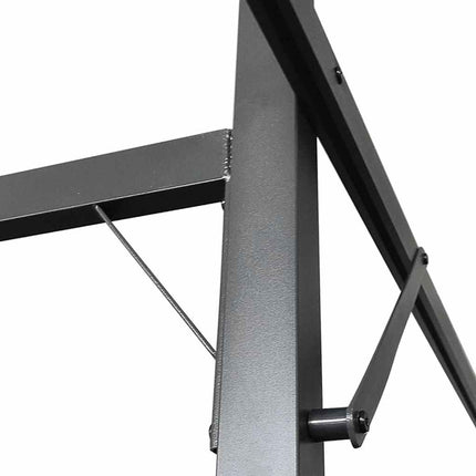 pergola med sammenrulleligt tag 395x292x230 cm antracitgrå