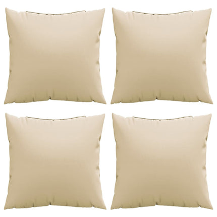sofapuder 4 stk. 50x50 cm stof beige